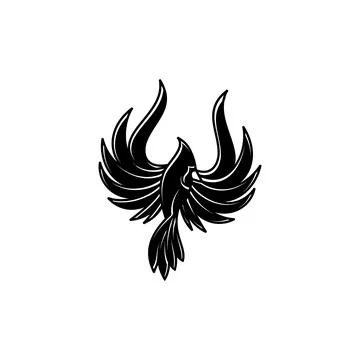 Vector silhouette of cardinal bird 스톡 일러스트