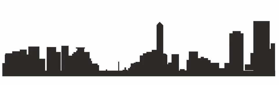  vector silhouette cityscape Stock Illustration