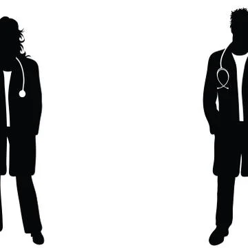 doctor vector silhouette