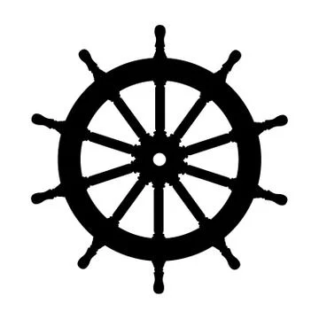 Vector silhouette graphic Handwheel Stock Illustration