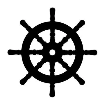 Vector silhouette graphic Handwheel Stock Illustration