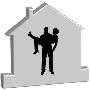 Vector silhouette Stock Illustration