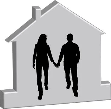 Vector silhouette Stock Illustration