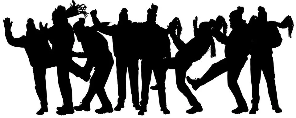 Vector silhouette of man. Stock Illustration