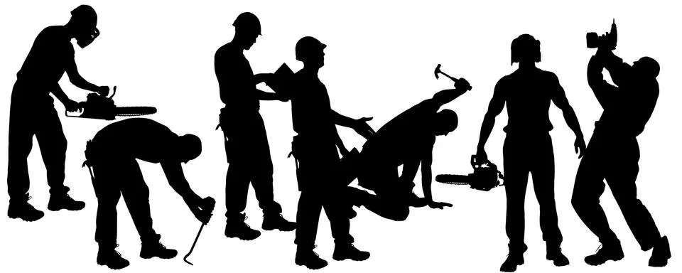 Vector silhouette of a man. Stock Illustration