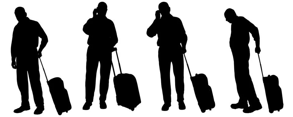 Vector silhouette of a man Stock Illustration