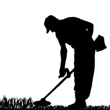 Vector silhouette of a man. Stock Illustration