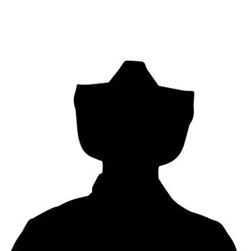 Vector silhouette of a man. Stock Illustration