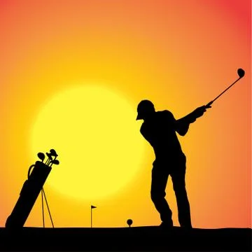 Vector silhouette of a man. Stock Illustration