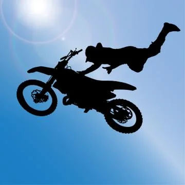 Vector silhouette of a man. Stock Illustration