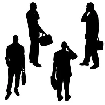 Vector silhouette of a man. Stock Illustration