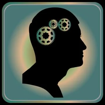 Vector silhouette of a man. Stock Illustration