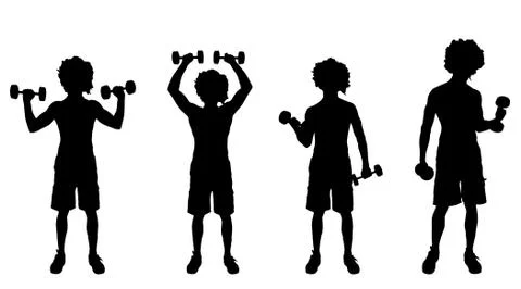 Vector silhouette of a man. Stock Illustration