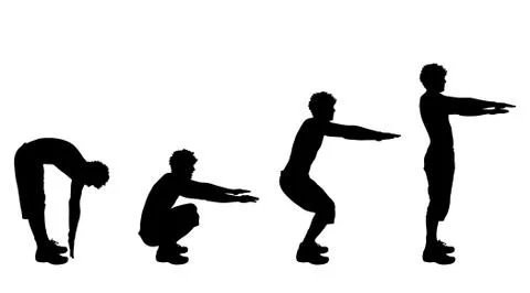 Vector silhouette of a man. Stock Illustration