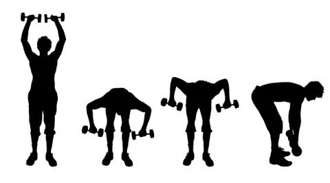 Vector silhouette of a man. Stock Illustration