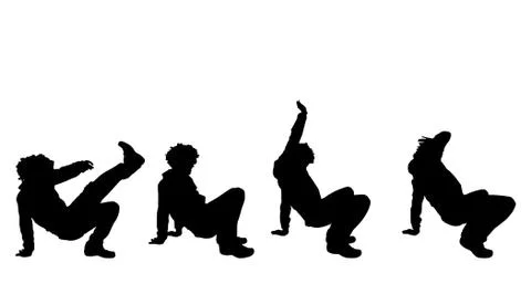 Vector silhouette of a man. Stock Illustration