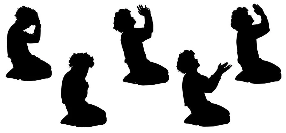 Vector silhouette of a man. Stock Illustration