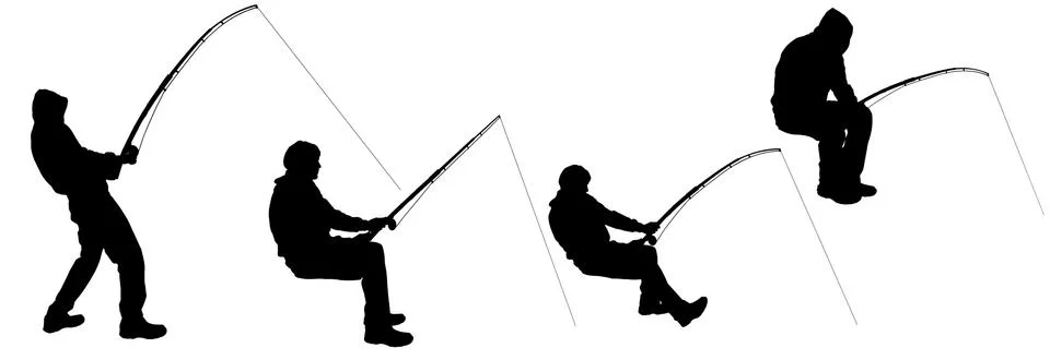 Vector silhouette of a man. Stock Illustration