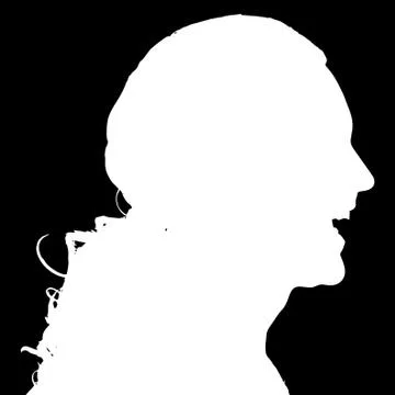 Vector silhouette of a man. Stock Illustration