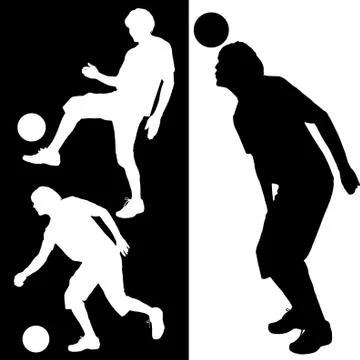 Vector silhouette of a man. Illustrazione stock