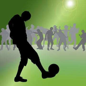 Vector silhouette of a man. Illustrazione stock