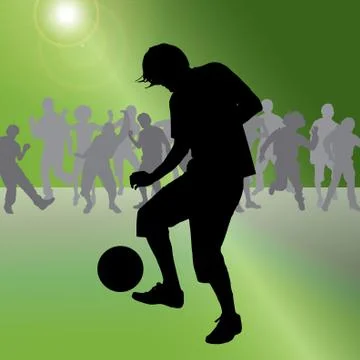 Vector silhouette of a man. Illustrazione stock