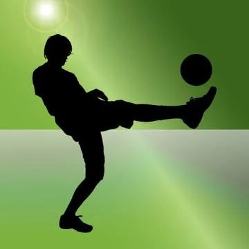 Vector silhouette of a man. Illustrazione stock