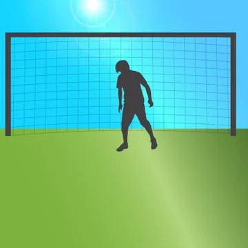 Vector silhouette of a man. Illustrazione stock