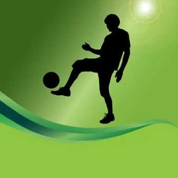 Vector silhouette of a man. Illustrazione stock