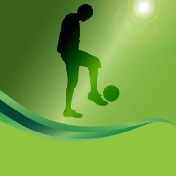 Vector silhouette of a man. Illustrazione stock