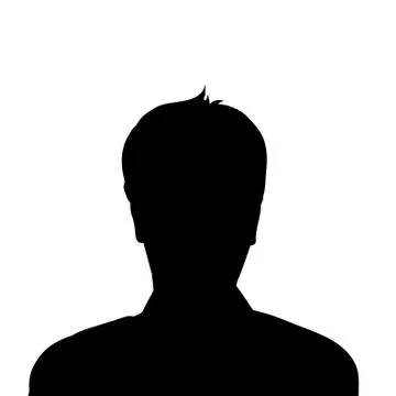 Vector silhouette of man. Stock Illustration