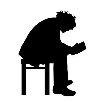 Vector silhouette of man. Stock Illustration