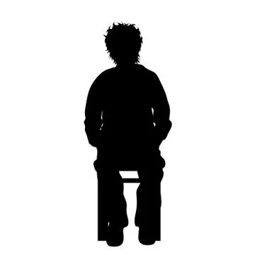 Vector silhouette of man. Stock Illustration