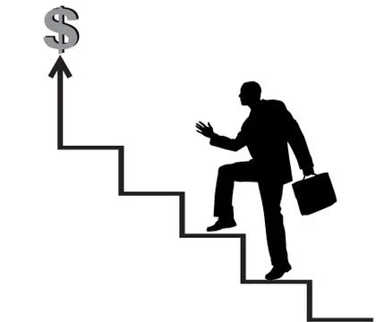 Vector silhouette of men. Stock Illustration