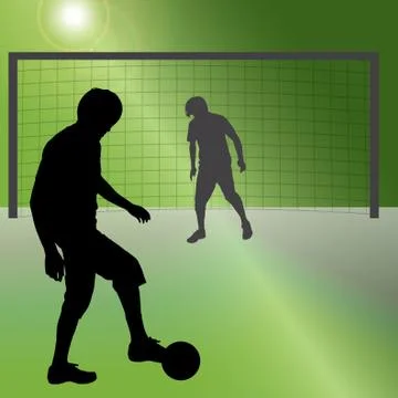 Vector silhouette of a men. Illustrazione stock