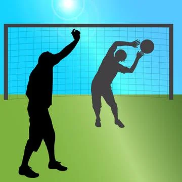 Vector silhouette of a men. Illustrazione stock