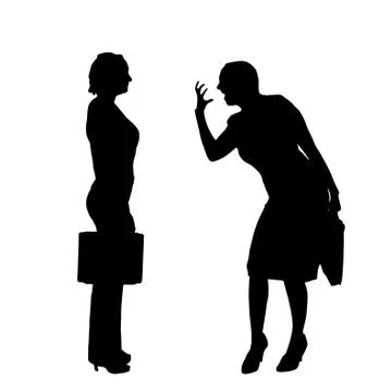 Vector silhouette of people. Stock Illustration