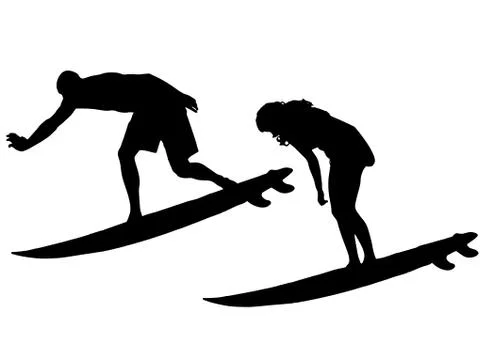 Vector silhouette of a people. Stock Illustration
