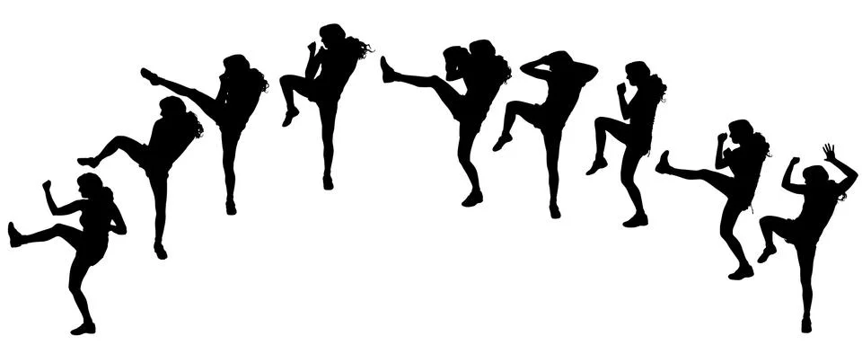 Vector silhouette of a people. Illustrazione stock