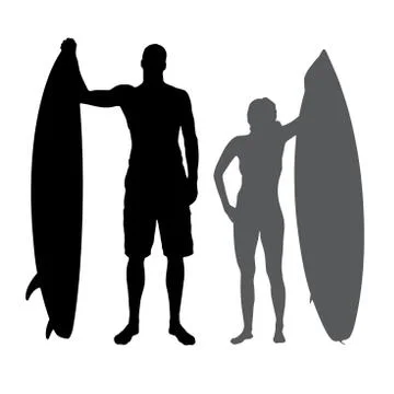 Vector silhouette of a people. Stock Illustration