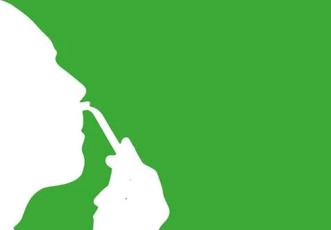 Vector silhouette profile. Stock Illustration