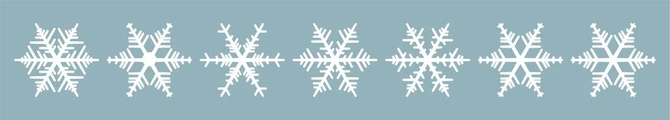 Vector silhouette snowflakes, design template for laser and plotter cutting. Stock Illustration