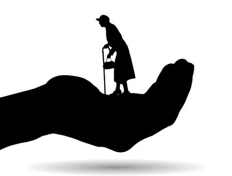 Vector silhouette of a woman. Stock Illustration