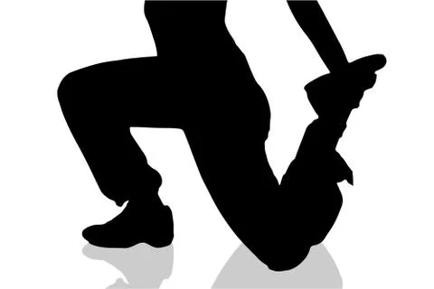 Vector silhouette of a woman's body. Illustrazione stock
