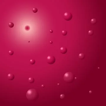 Vector silhouettes background with bubbles. Illustrazione stock
