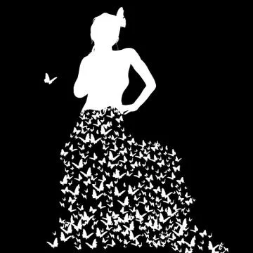 Vector silhouettes. Stock Illustration