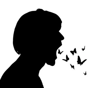 Vector silhouettes. Stock Illustration