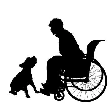 Vector silhouettes of man. Stock Illustration