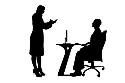 Vector silhouettes of people. Stock Illustration