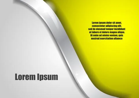 Vector : Silver and yellow metal abstract background Stock Illustration